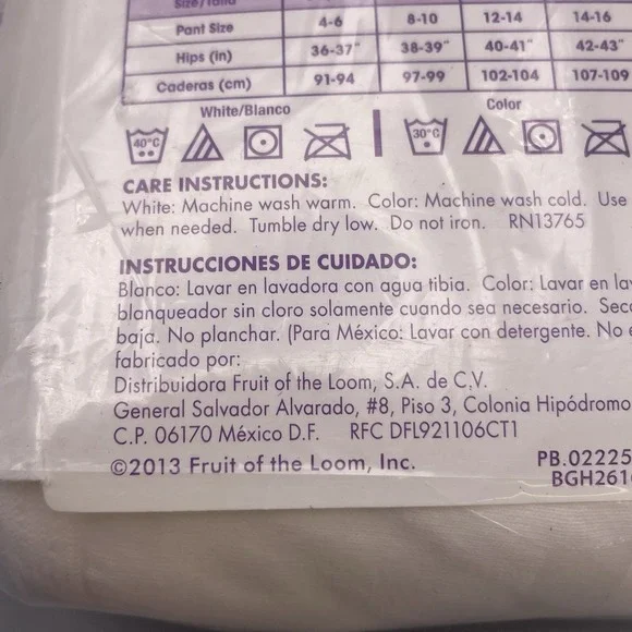 (8) Fruit of the Loom Women's Briefs Pack 100% Cotton Tag Free Ravel Free 7/Lg - Picture 6 of 6